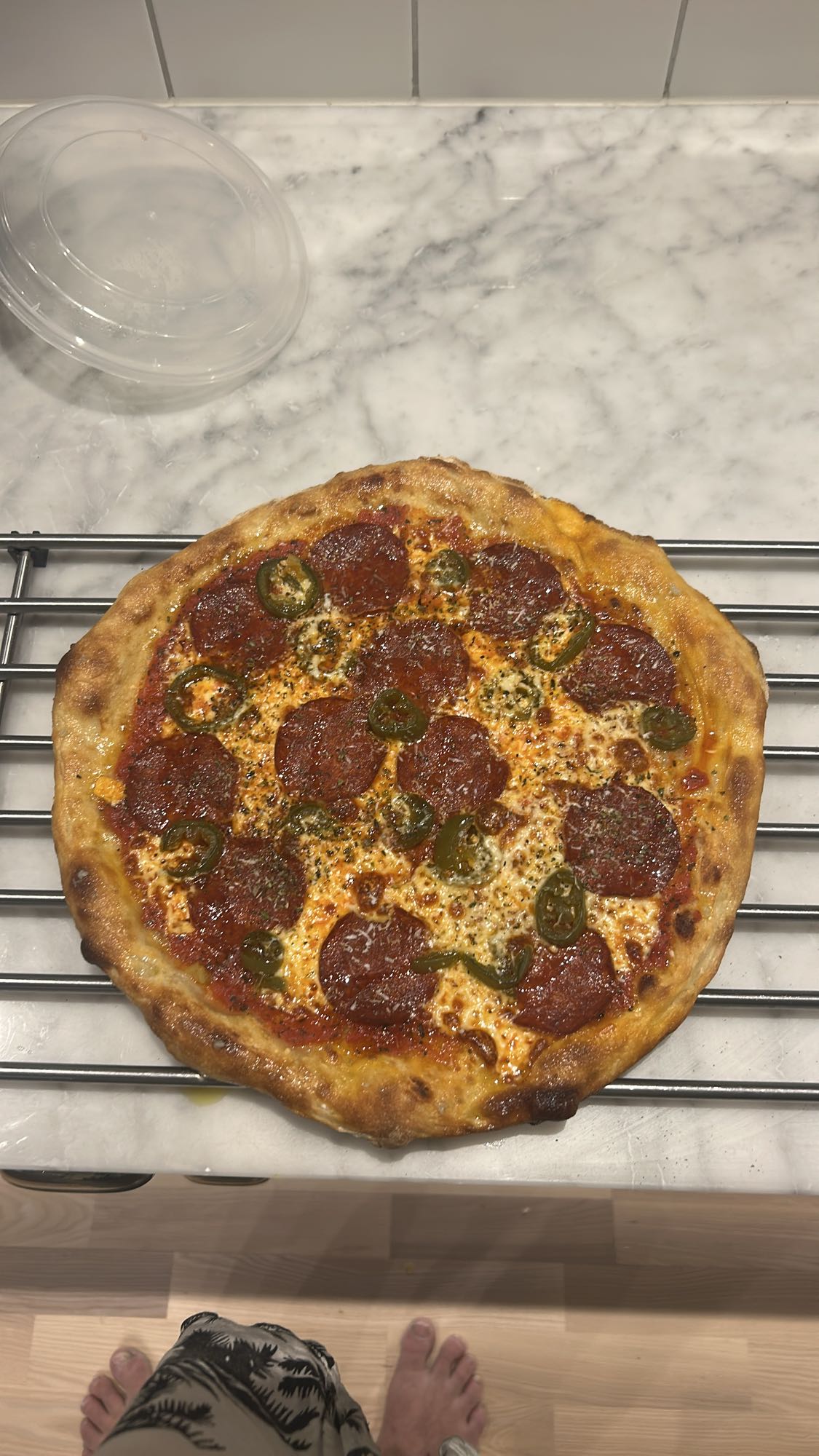 Pepperonipizza med jalapeño