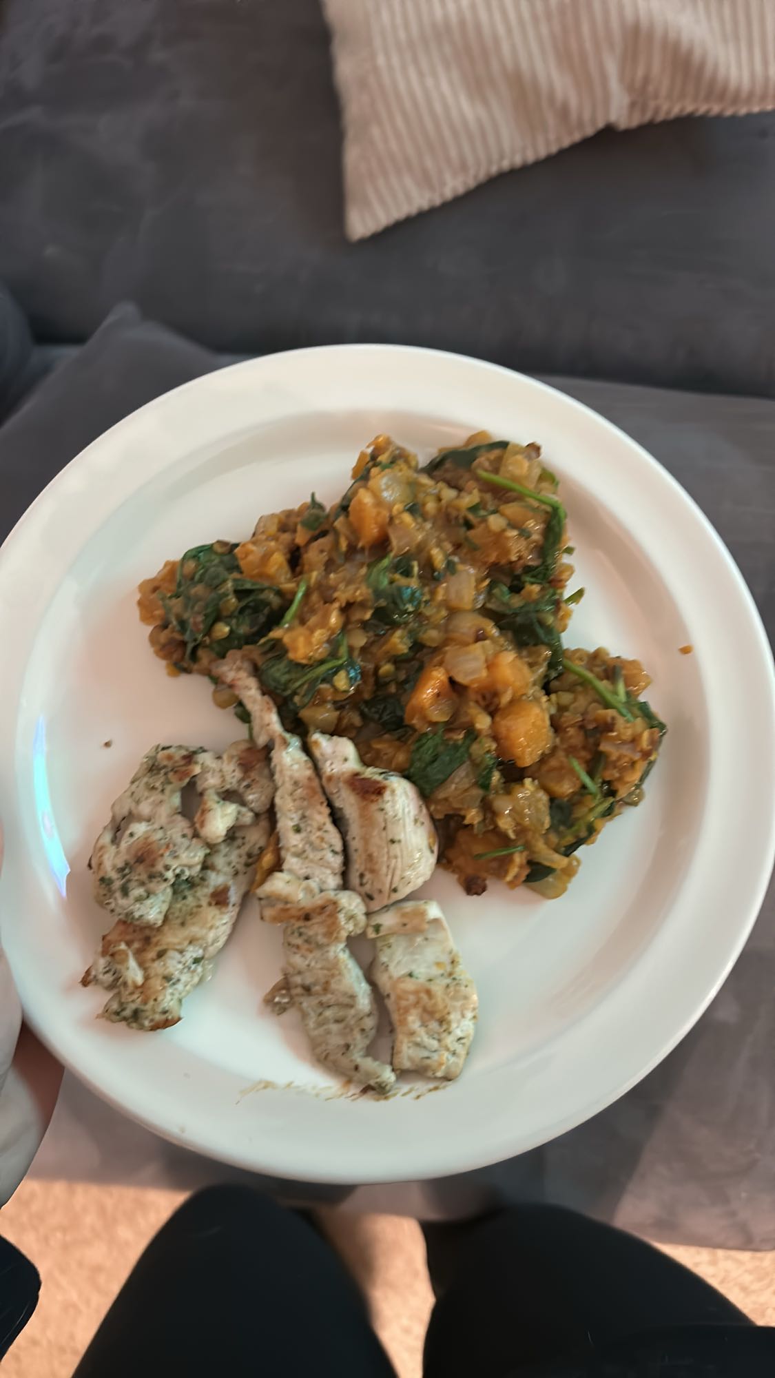 Poulet et légumes sautés