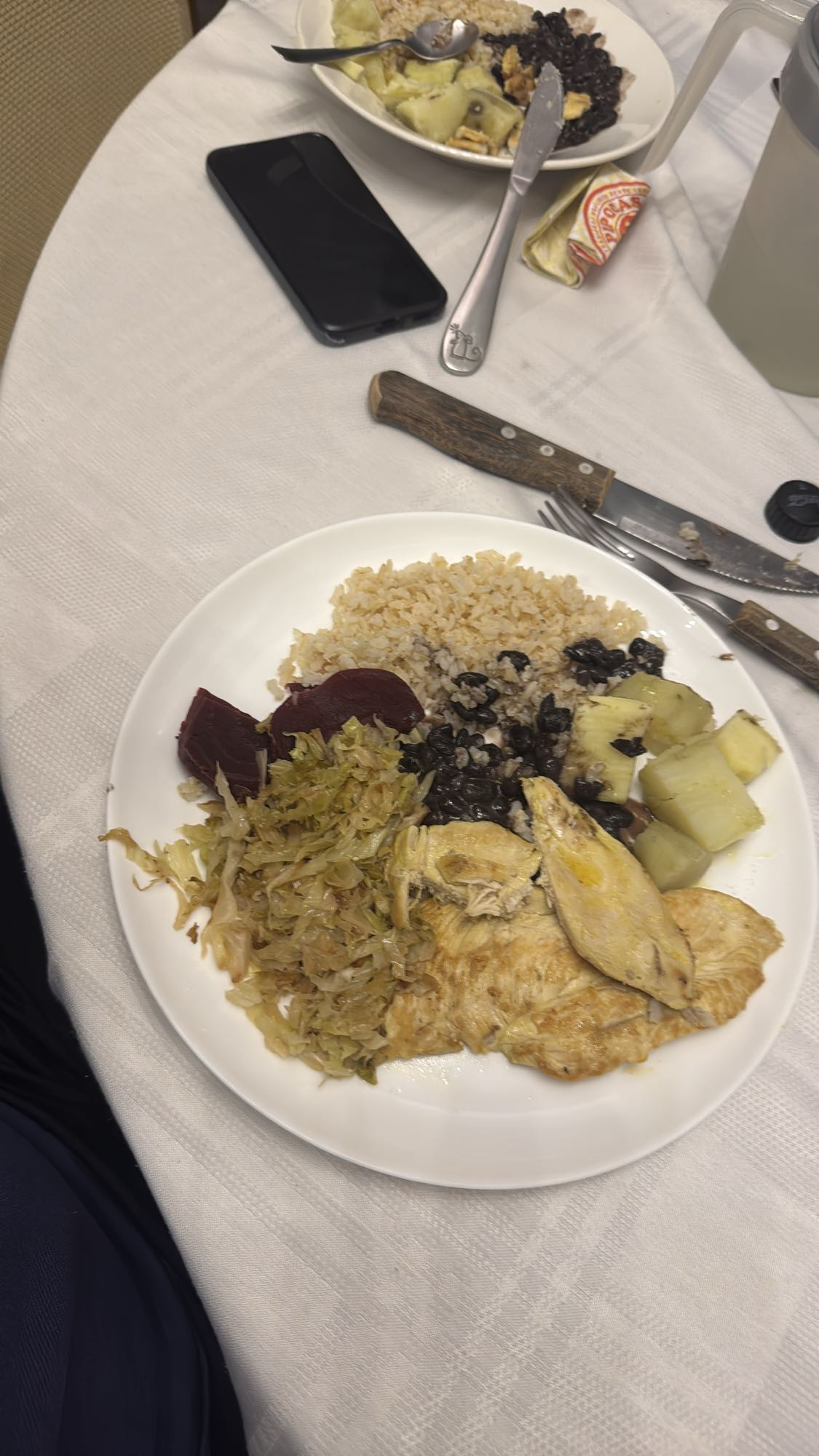 Prato saudável com frango