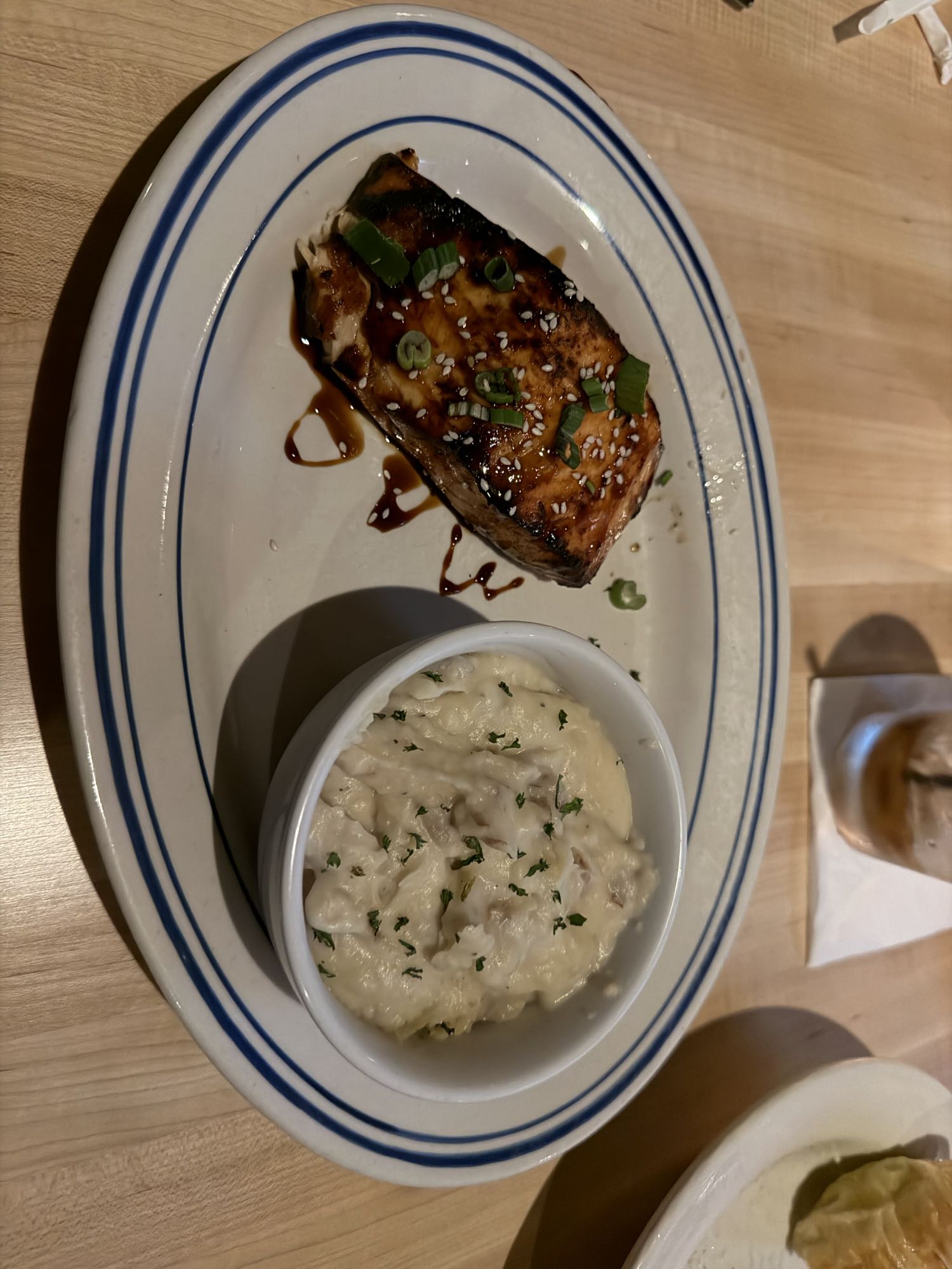 Somon ve patates püresi