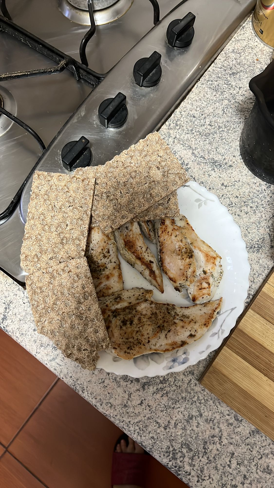 Piept de pui cu crackers