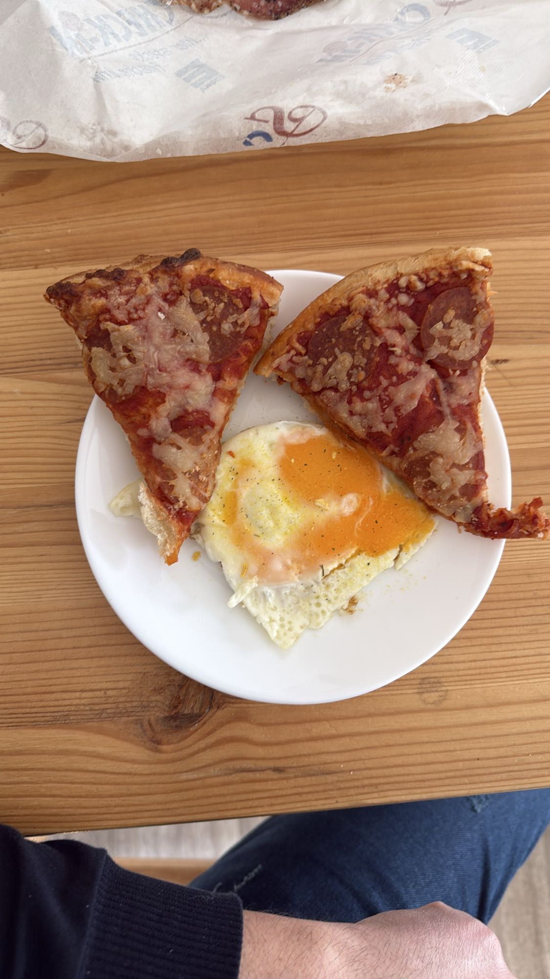 Pizza ve Yumurta Tabağı