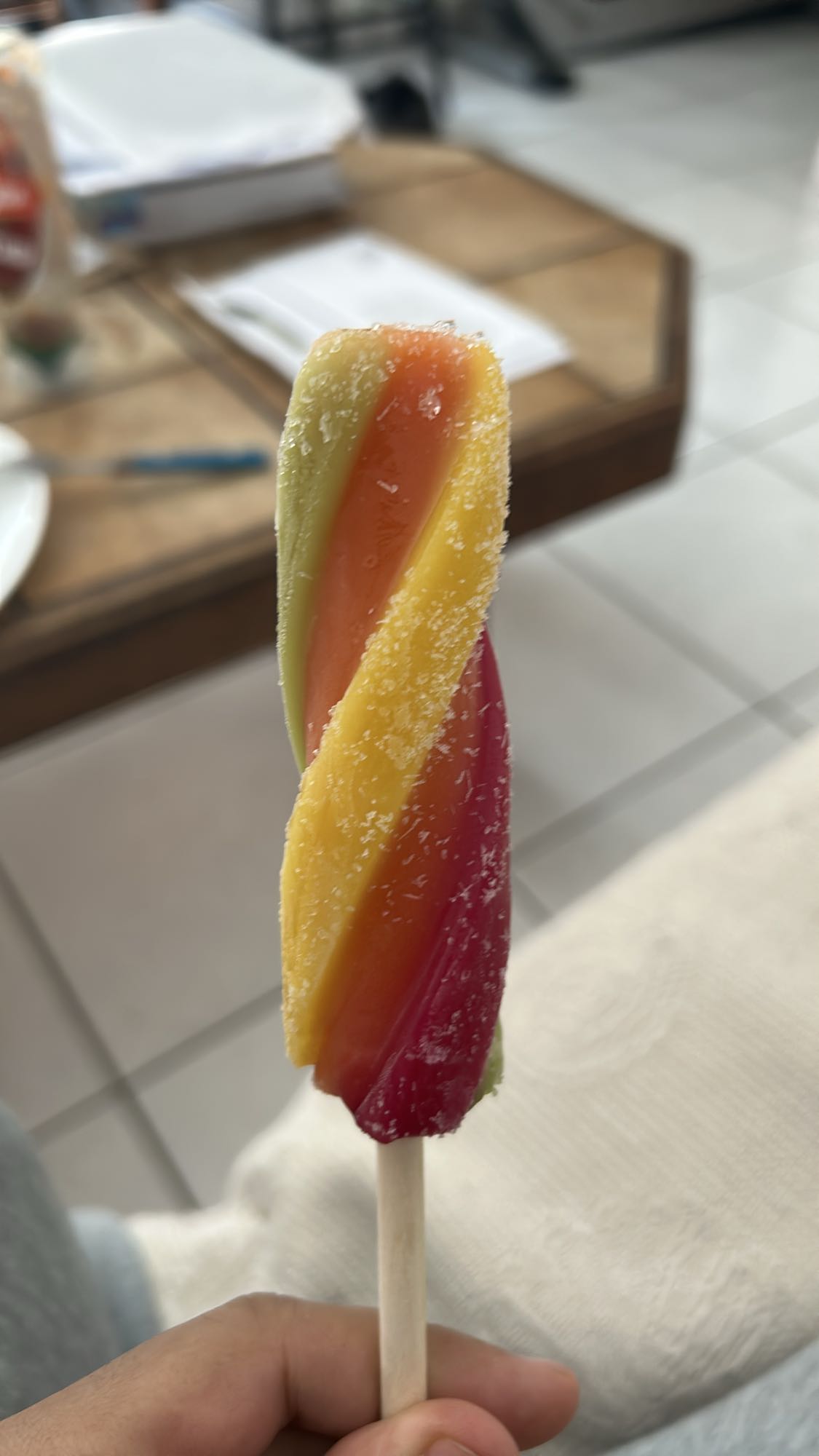 Sucette glacée fruitée