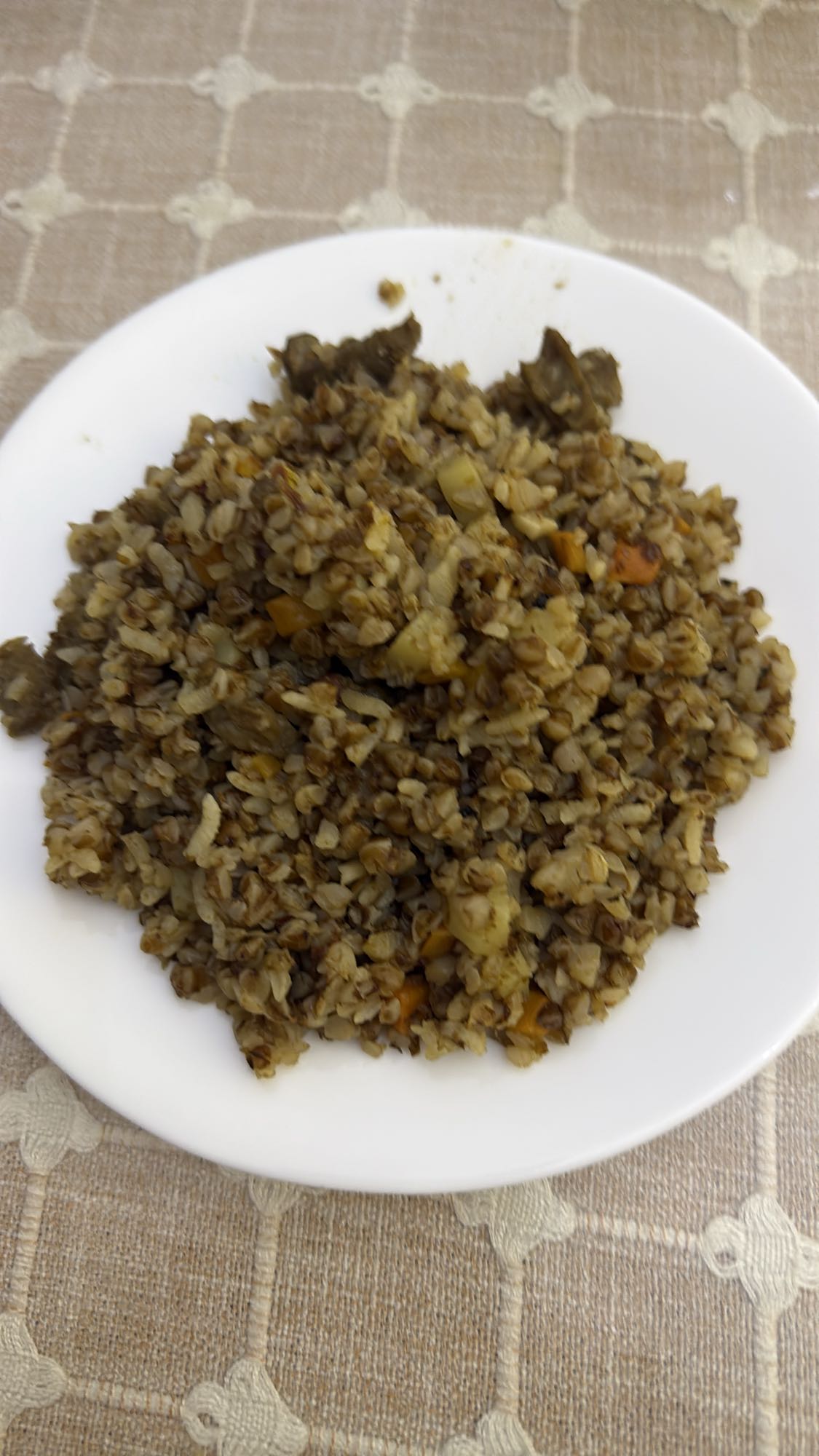 гречка с овощами
