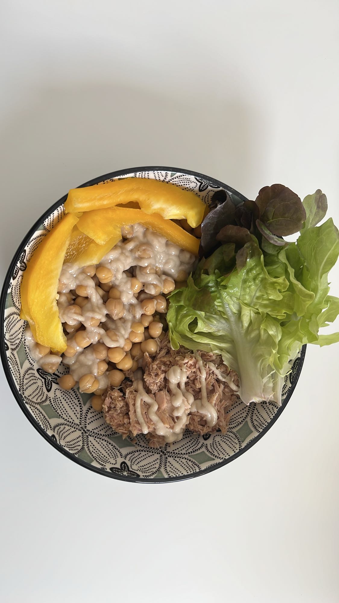 Tuna Chickpea Salad Bowl