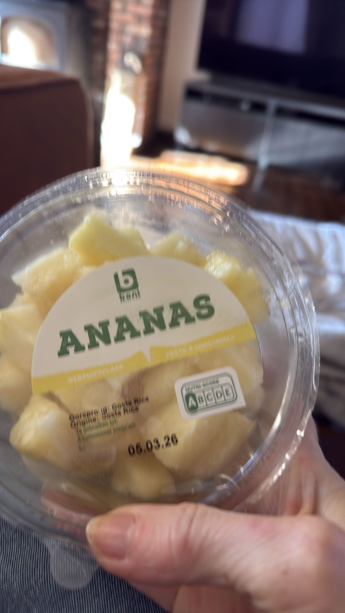 Verse ananas stukjes