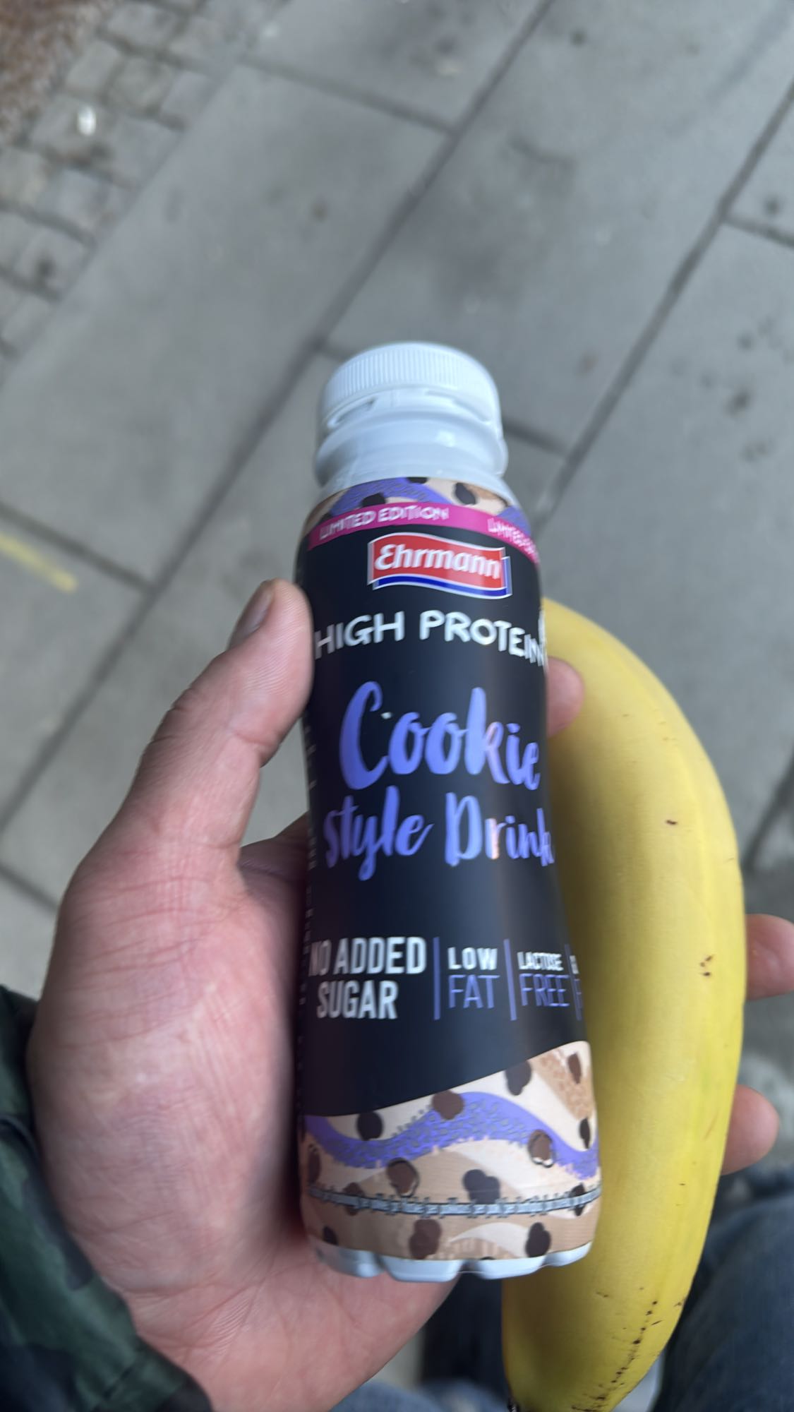 Proteinshake och banan