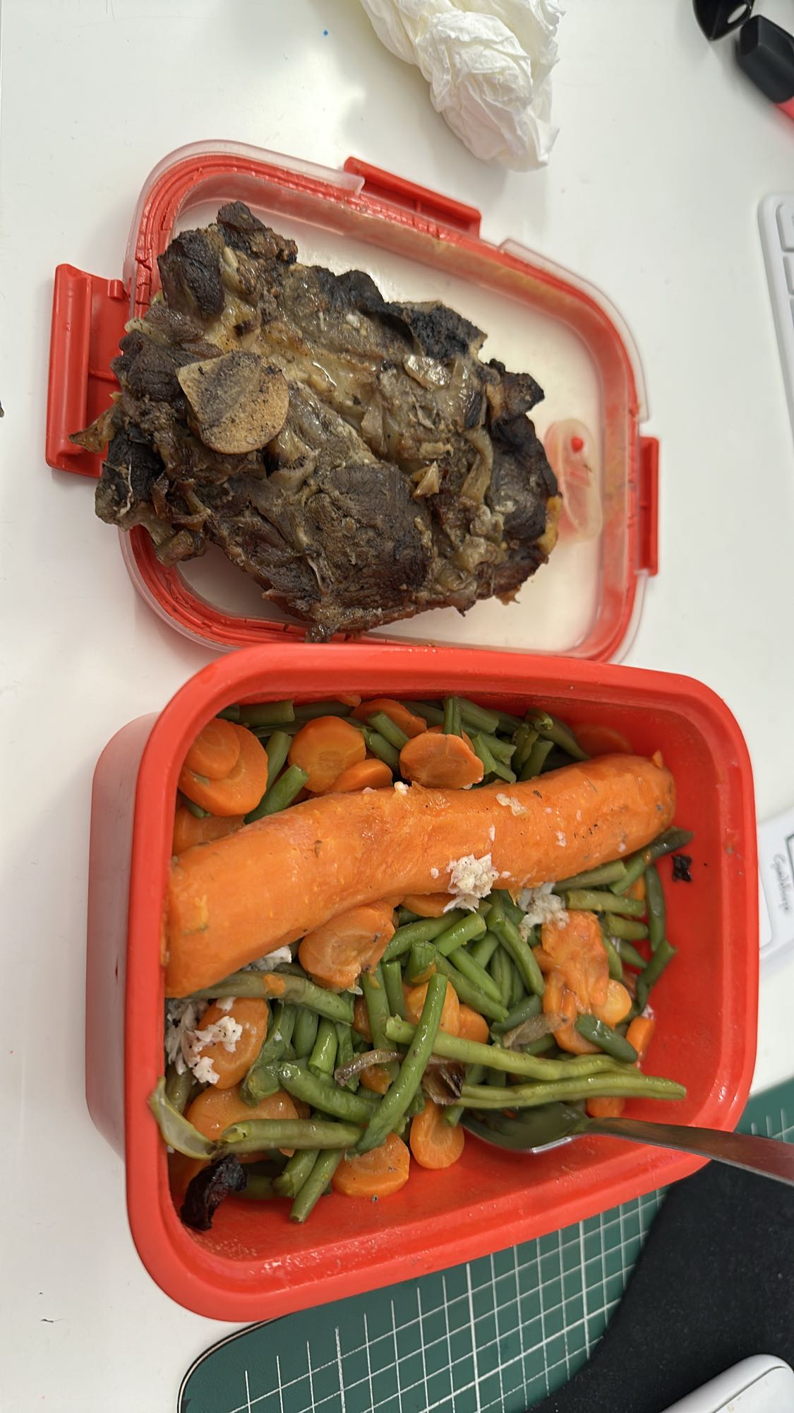 Boeuf avec légumes vapeur