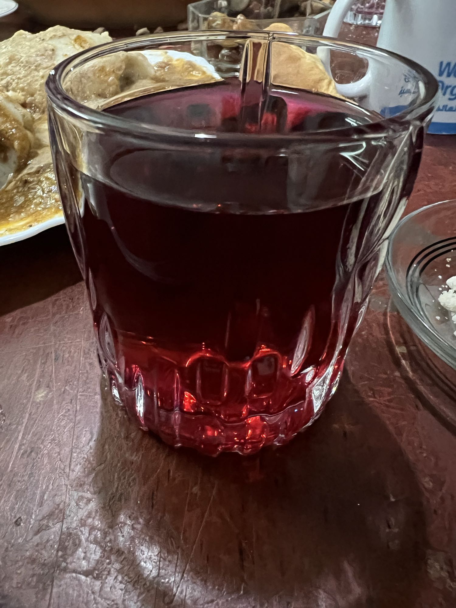 Red Fruit Juice Glass