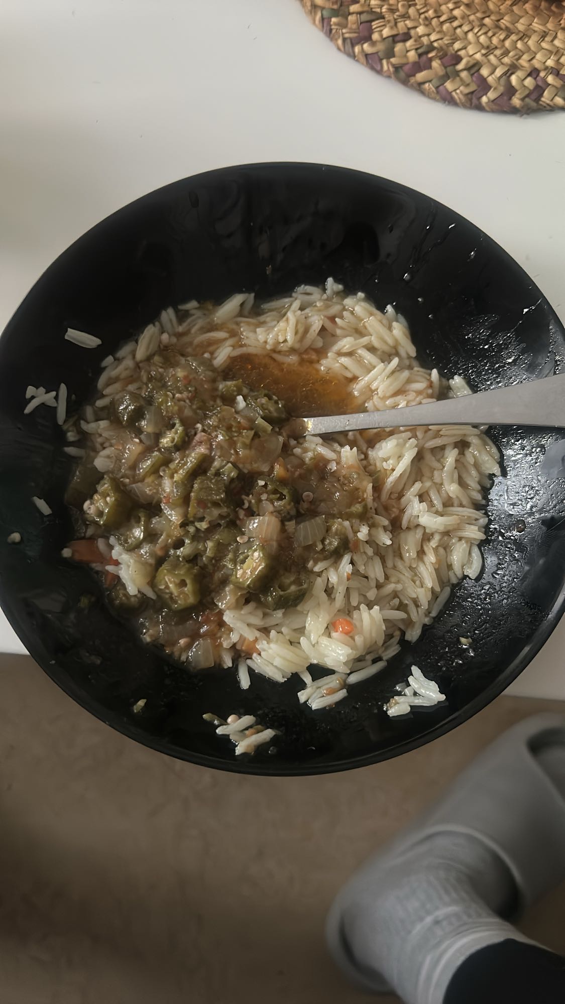 Okra ve Pirinç Pilavı