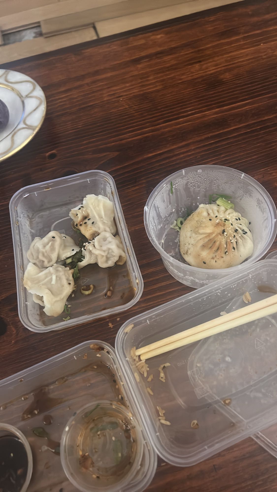 Raviolis et bao chinois