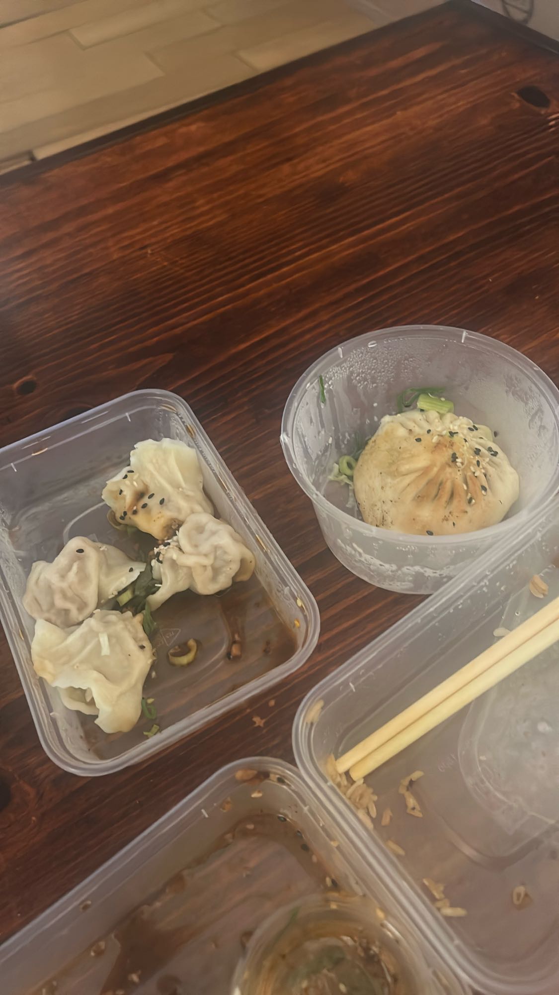 Raviolis et bao chinois