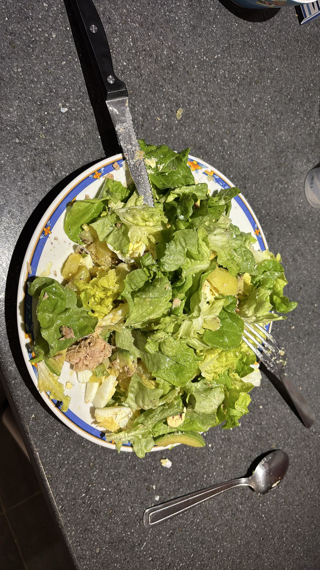 Salade composée thon œuf