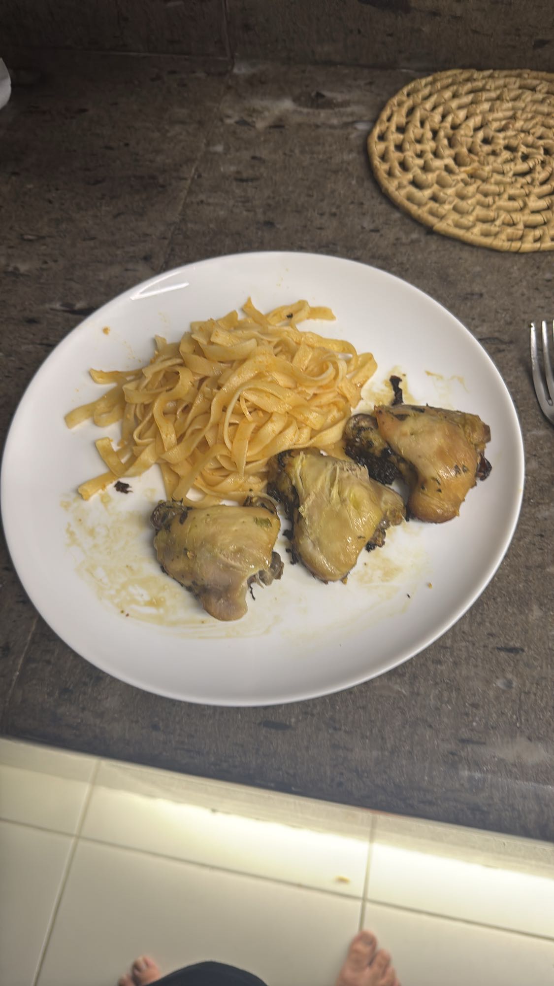 Frango com macarrão