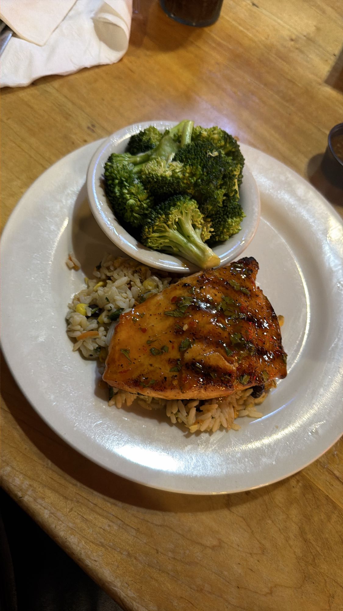Grilled Chicken with Rice & Broccoli