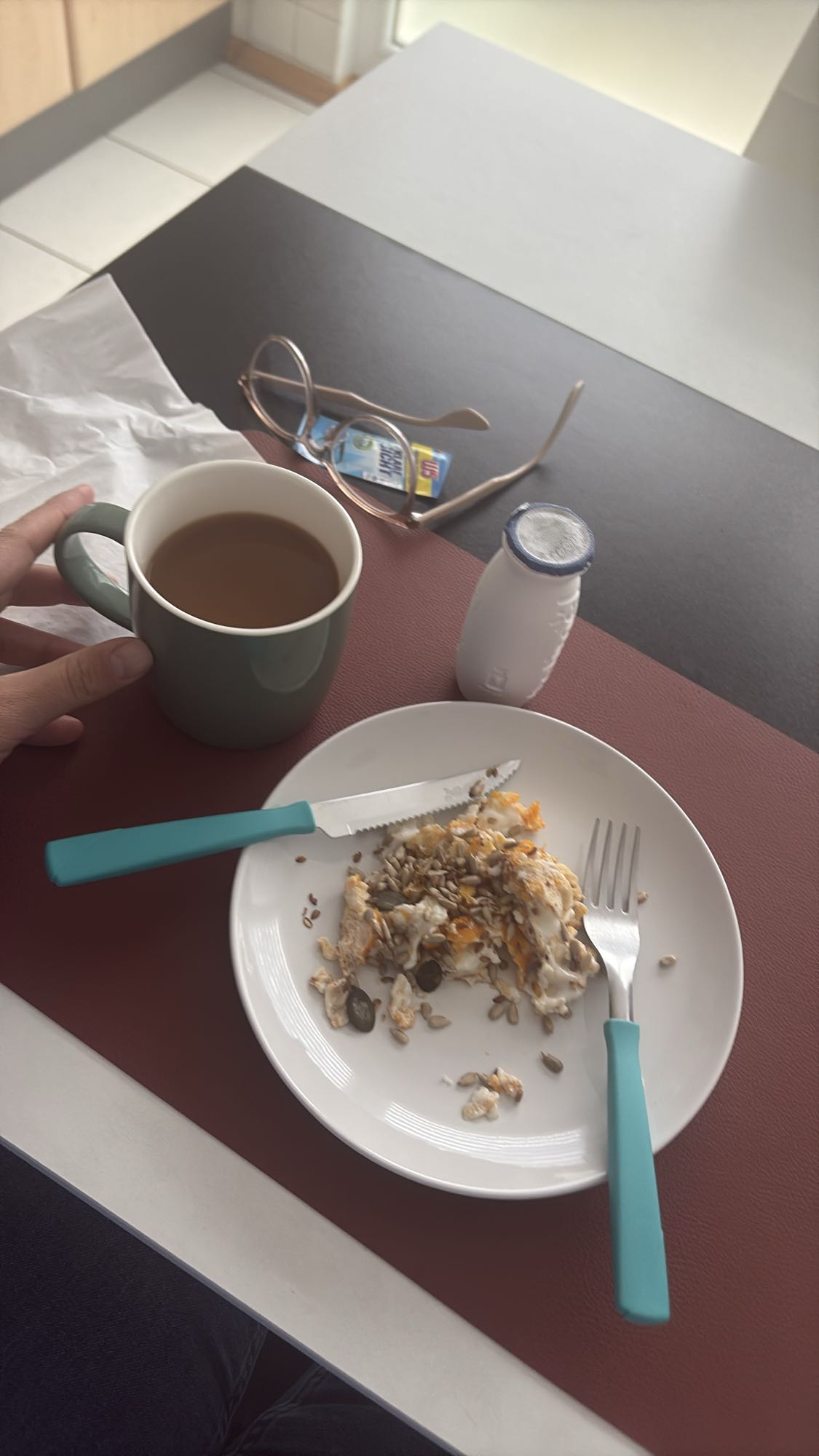 Egg veggie seed breakfast