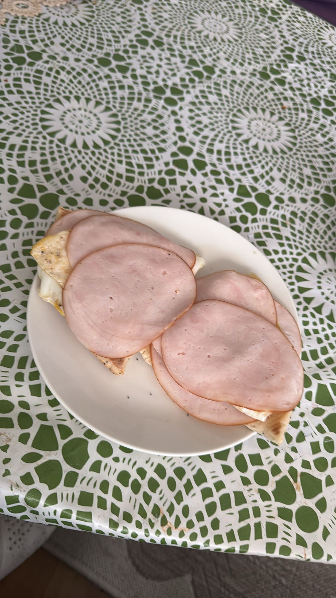 Omelettmacka med skinka