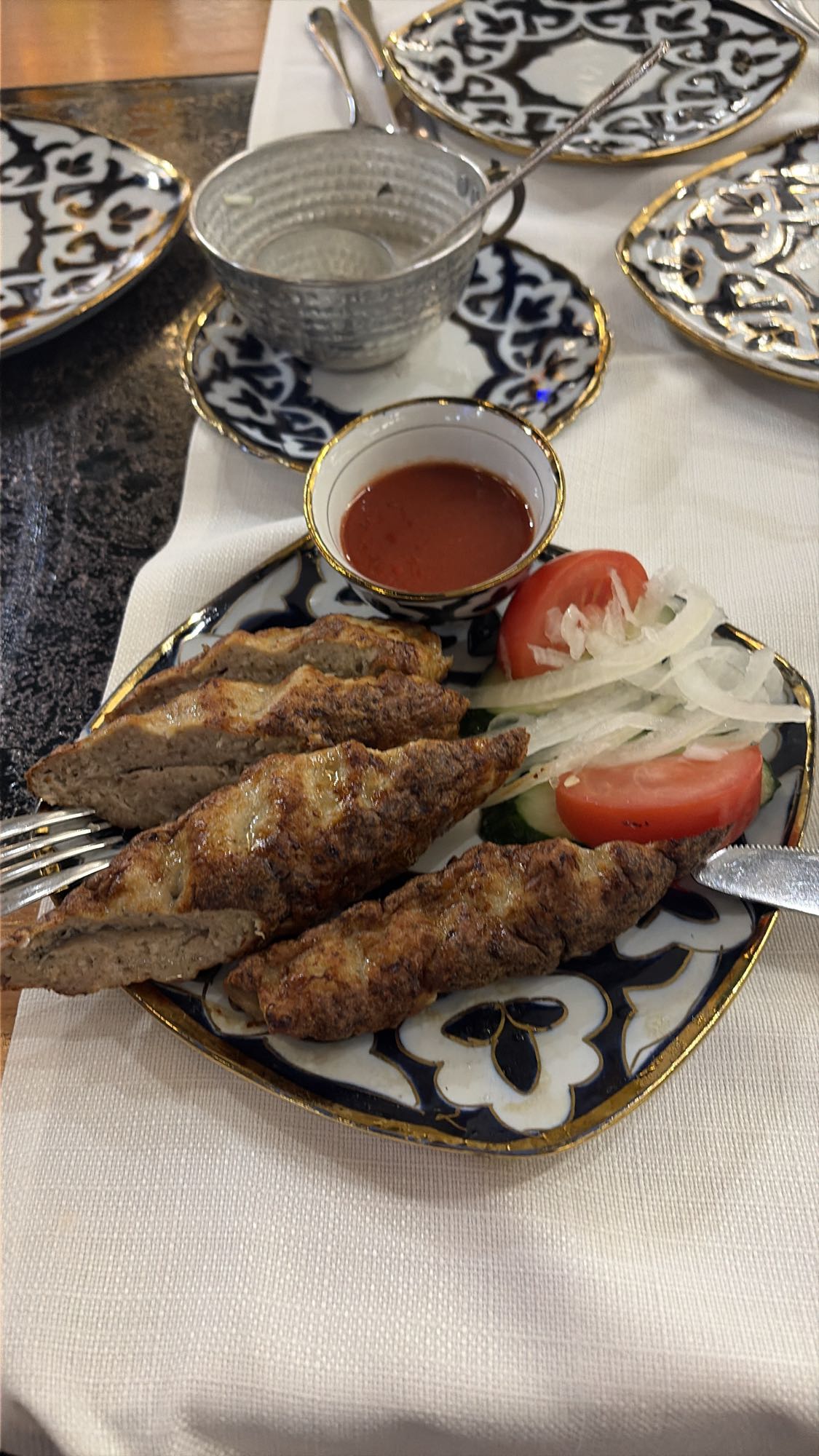 Кебаб с овощами