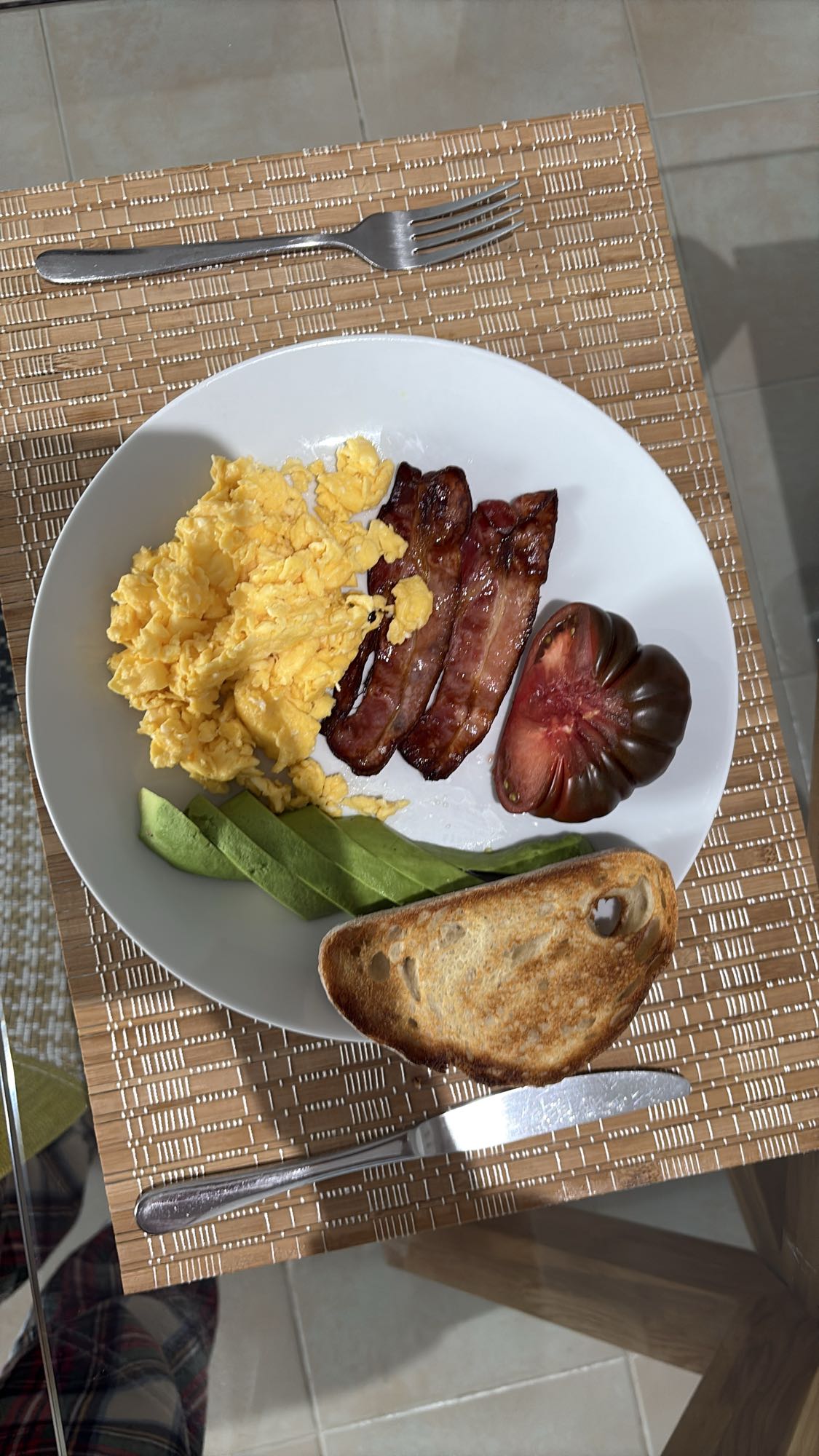 Eggs, Bacon & Toast Plate