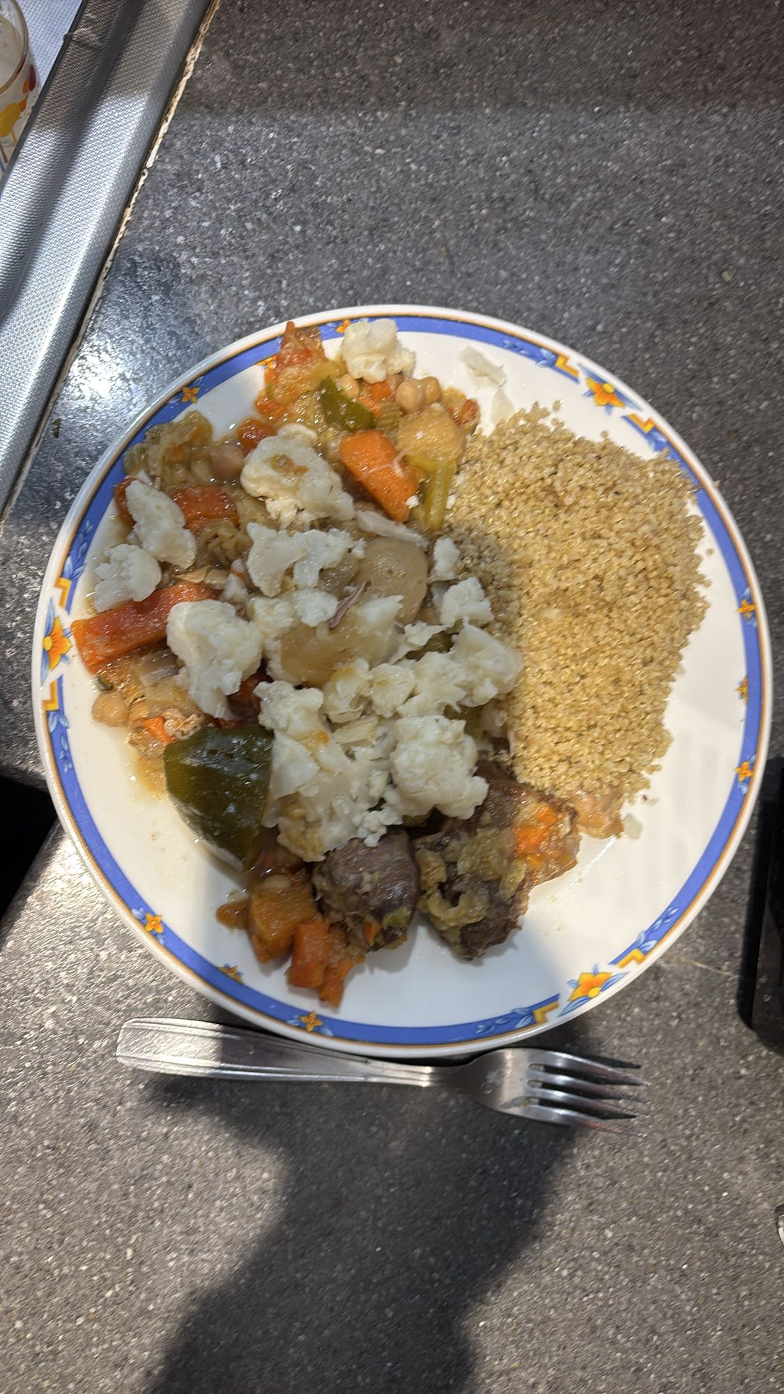Couscous aux légumes et viande