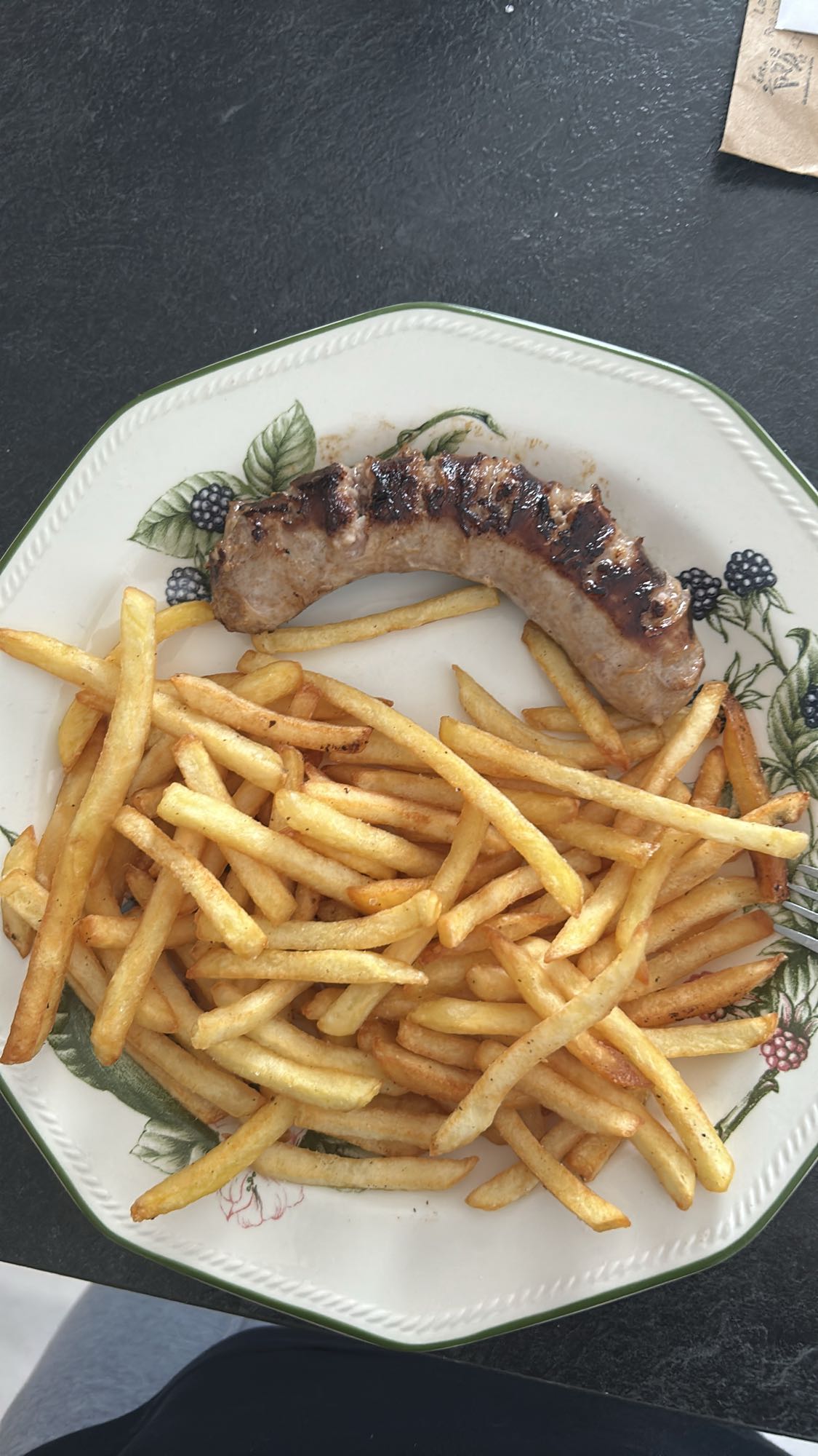 Saucisse et frites