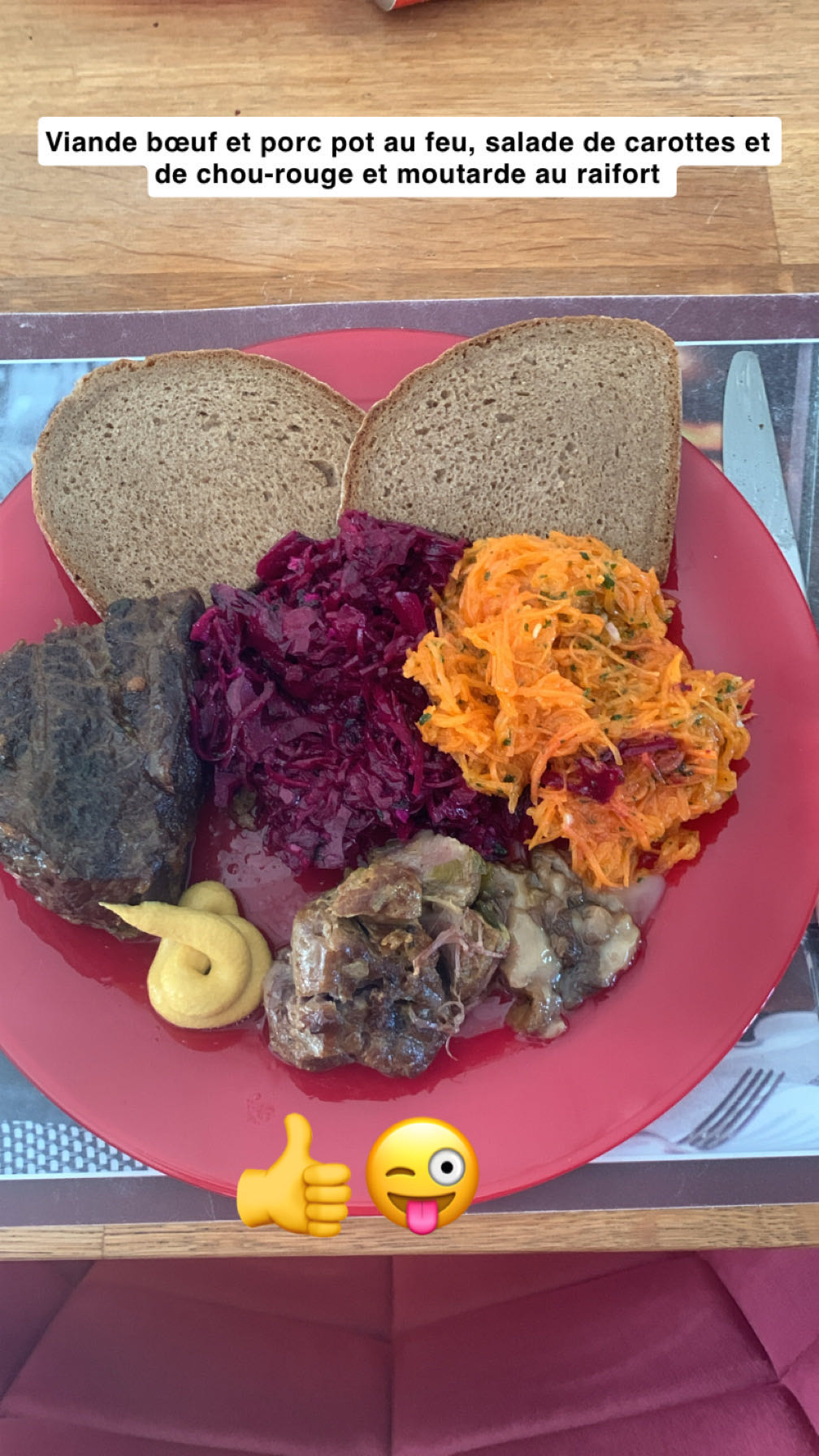 Pot-au-feu et salade