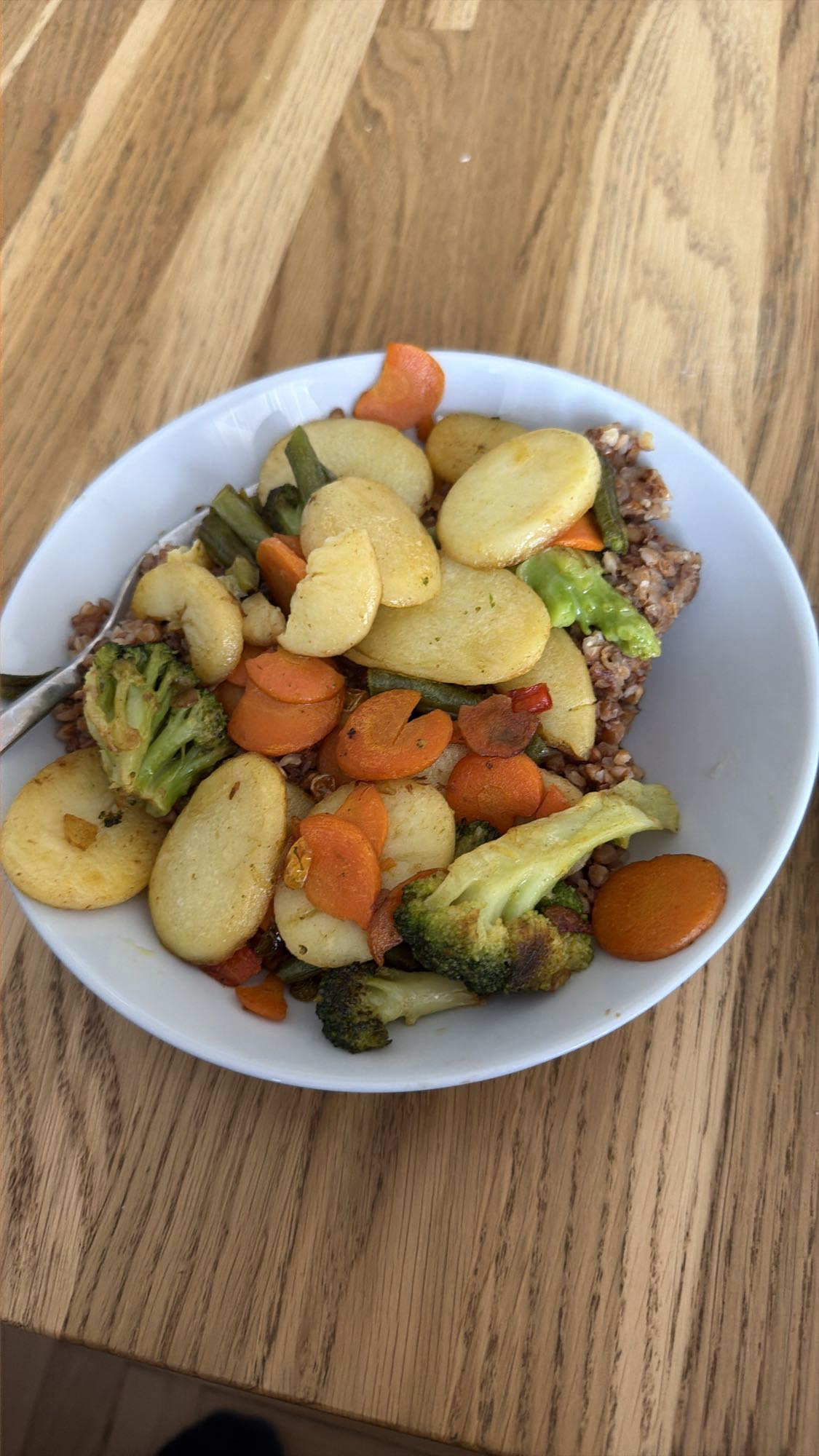 Warzywa z kaszą gryczaną