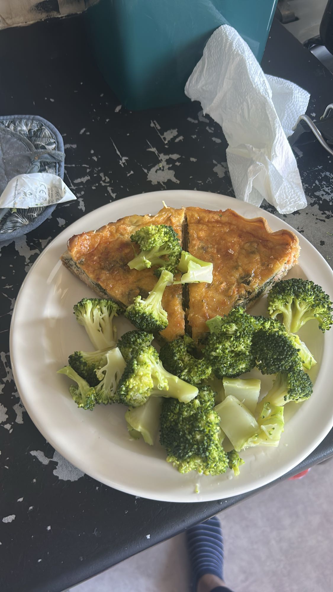 Quiche et brocoli