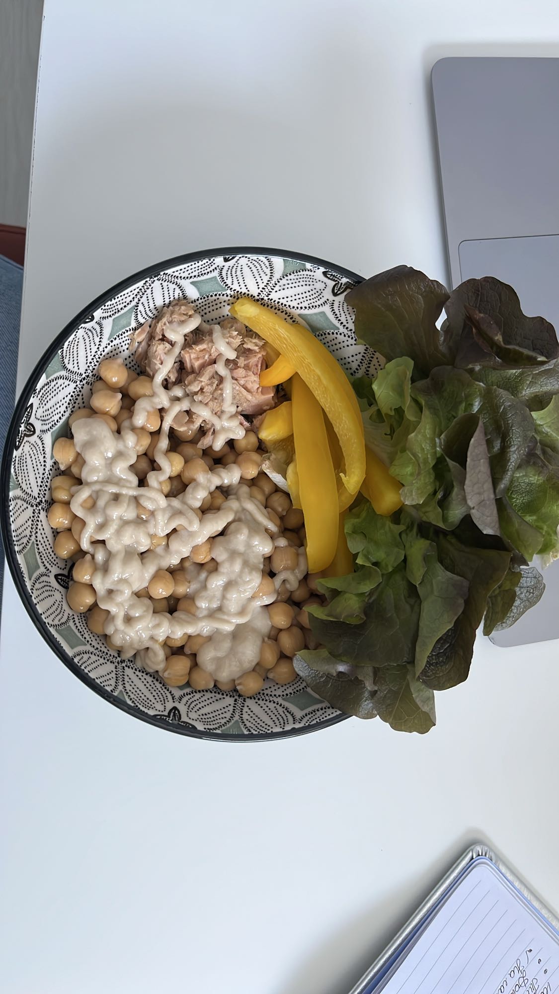 Chickpea Tuna Salad Bowl