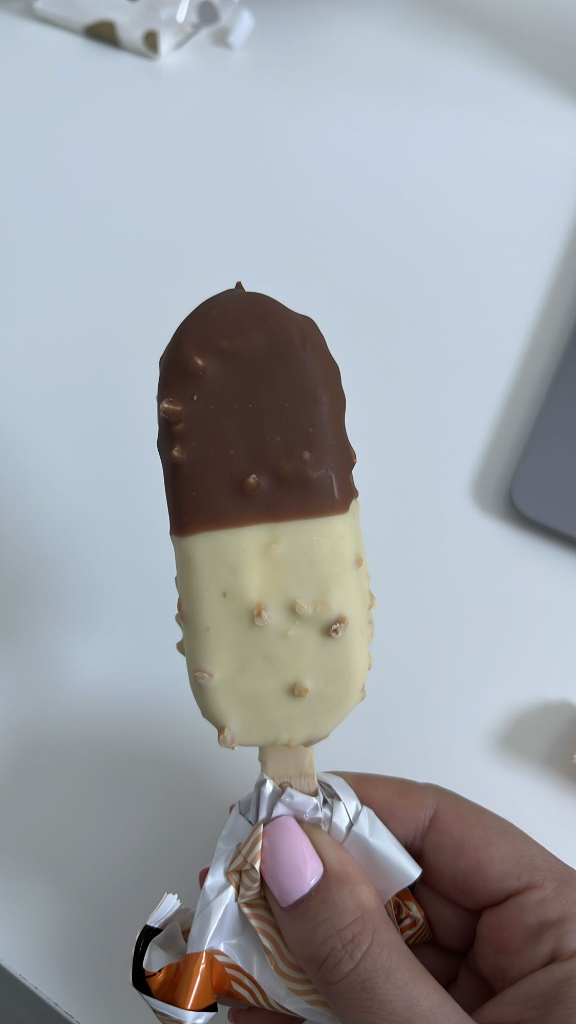 Chocolate ice cream bar