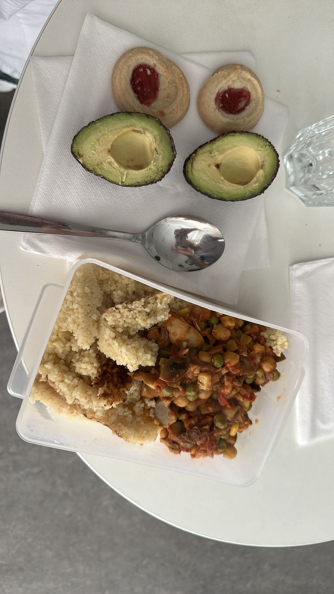 Bulgur med grönsaksgryta & fika