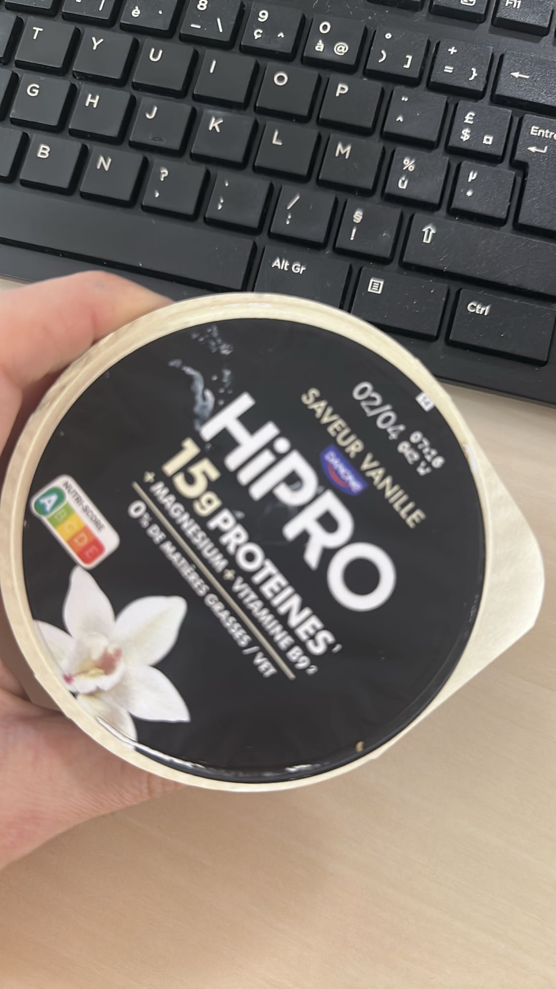 Yaourt vanille HiPRO