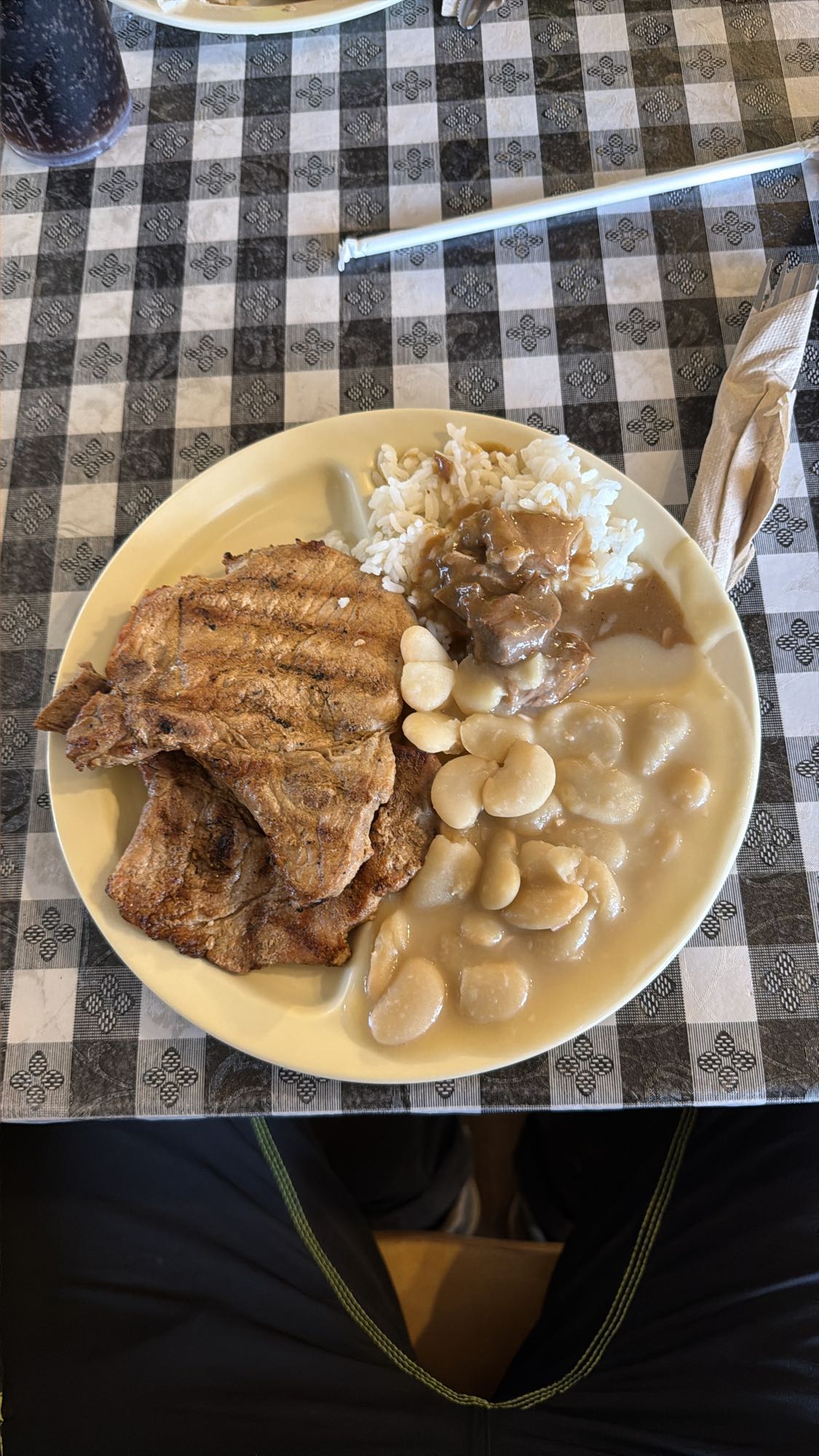 Grilled Pork, Rice & Beans