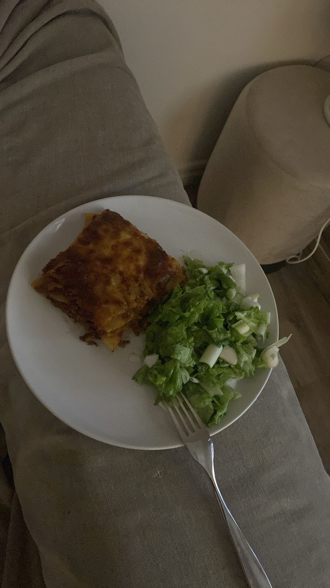 Lasagne med sallad