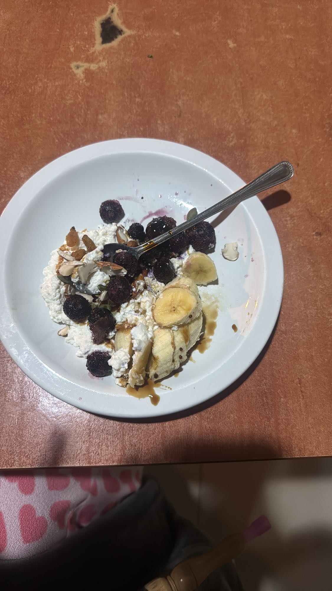 Cottage cheese fruit bowl