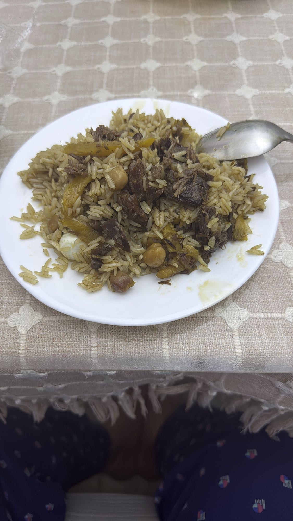 плов с говядиной