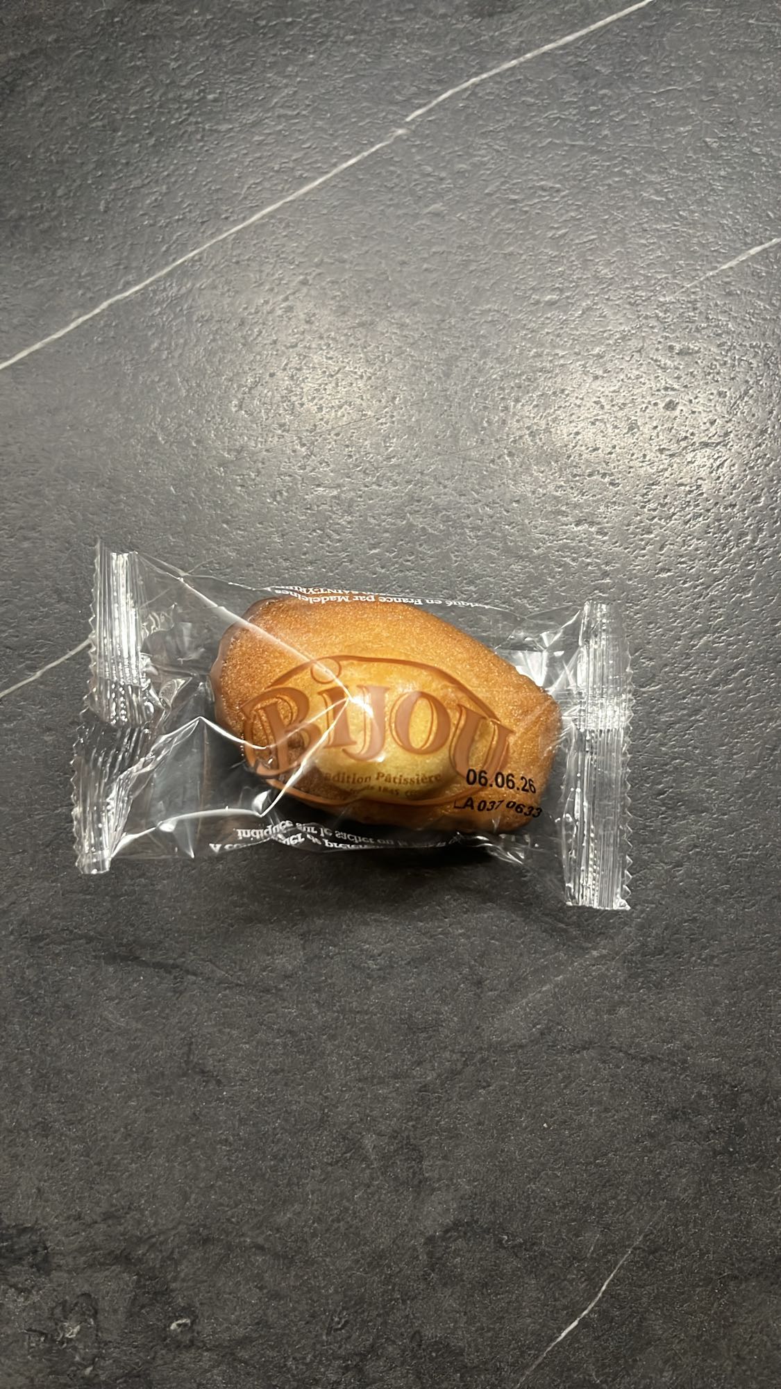 Mini madeleine emballée