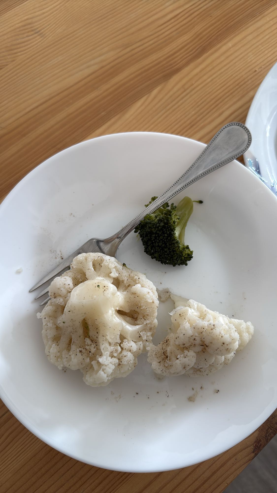 Haşlanmış sebze tabağı