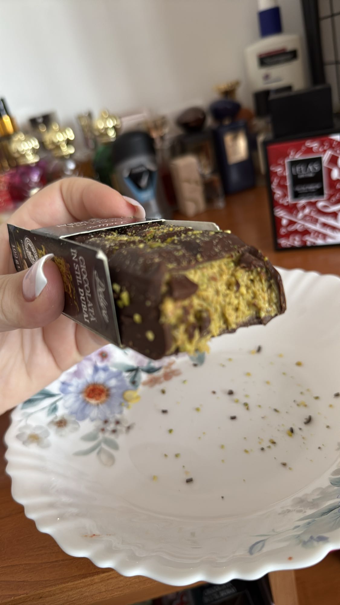 Baton cu ciocolată și fistic