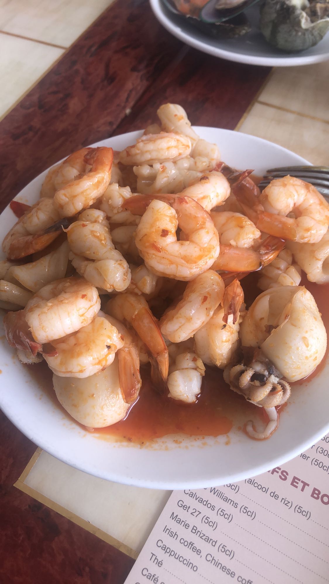 Assiette de fruits de mer