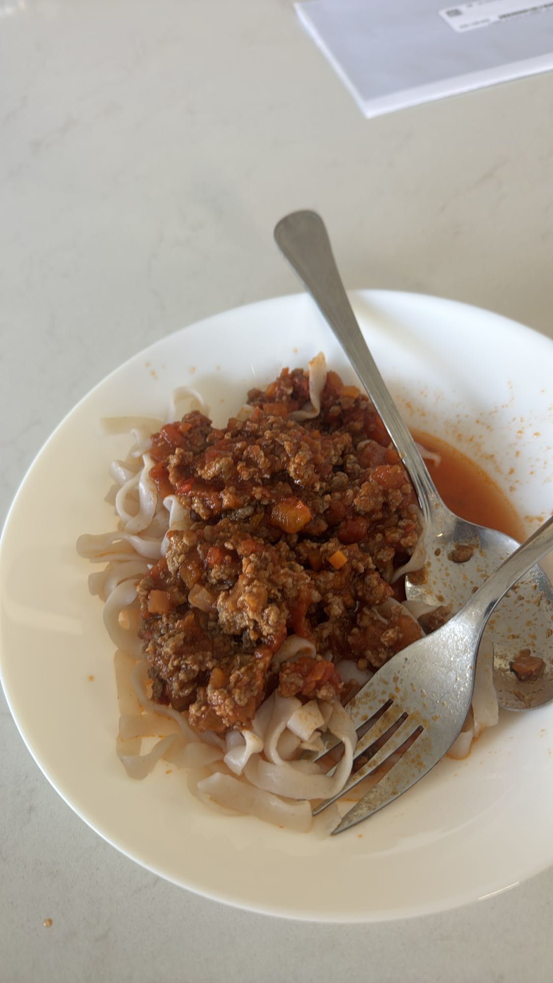 Beef Bolognese with Noodles