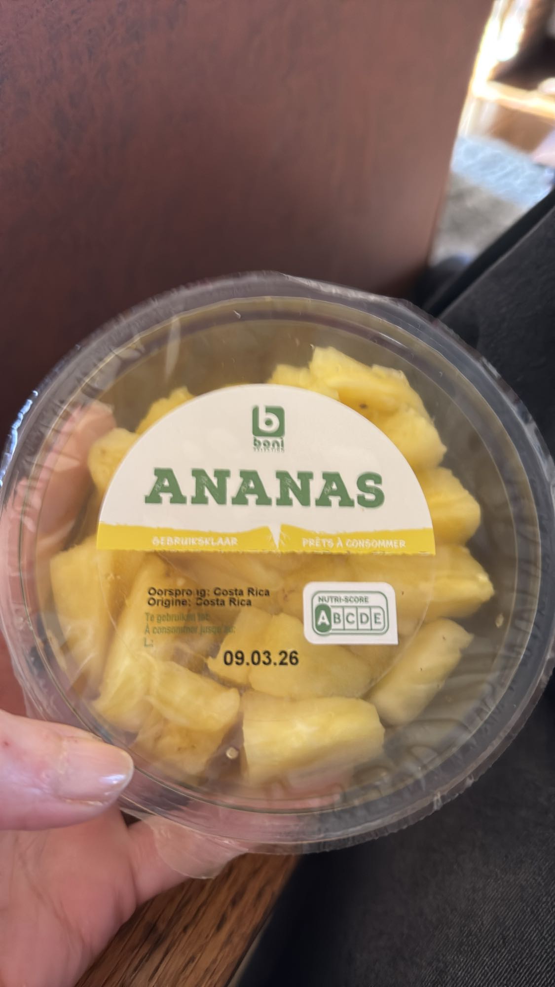 Verse ananas stukjes
