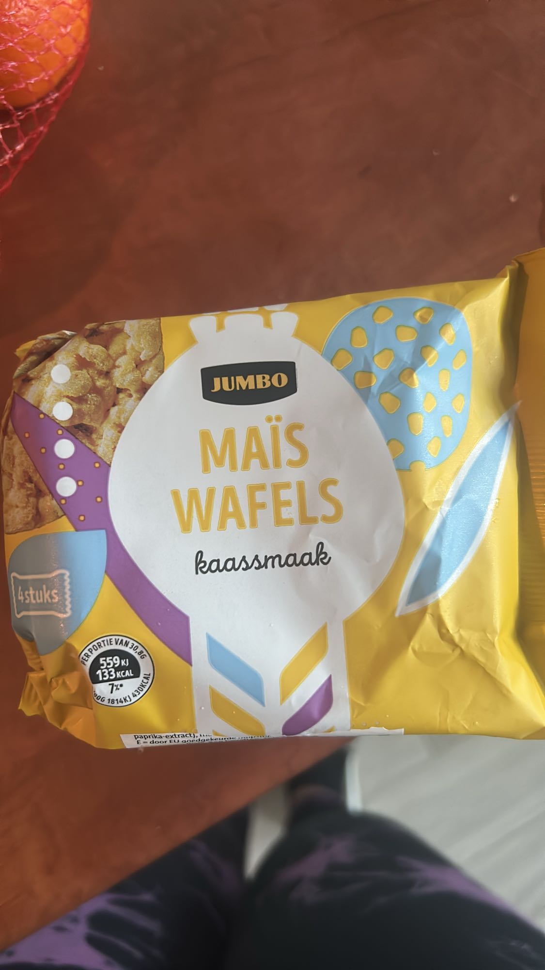 Maïs wafels kaas
