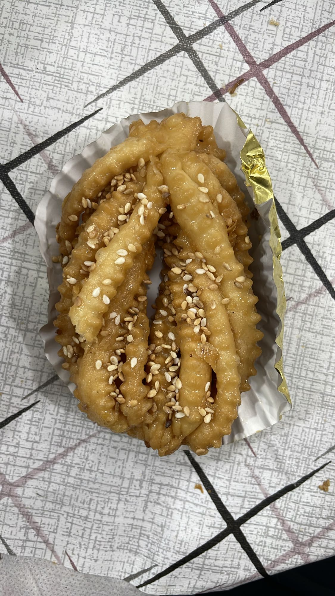 Gâteau au sésame frit