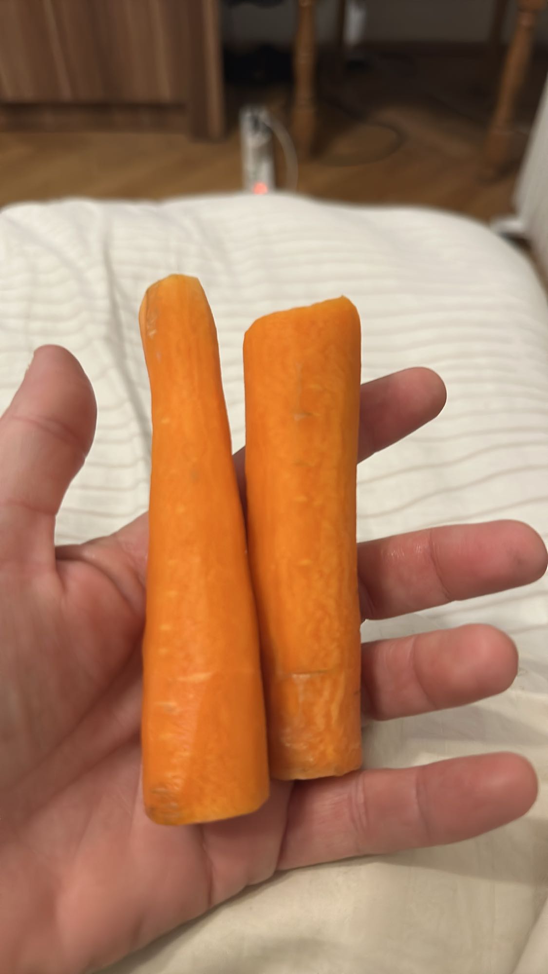 Raw Carrots Snack