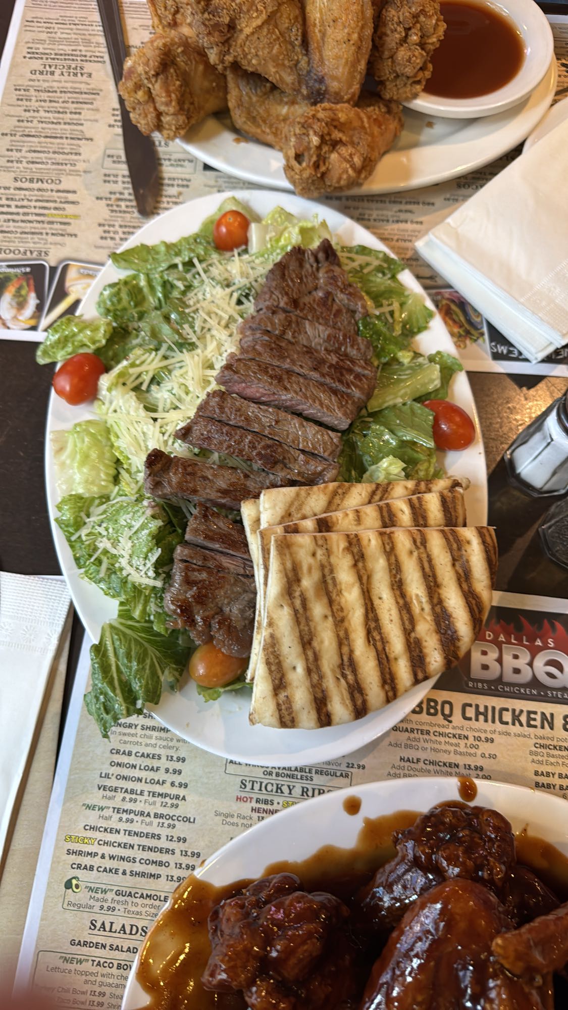 Steak Salad with Flatbread