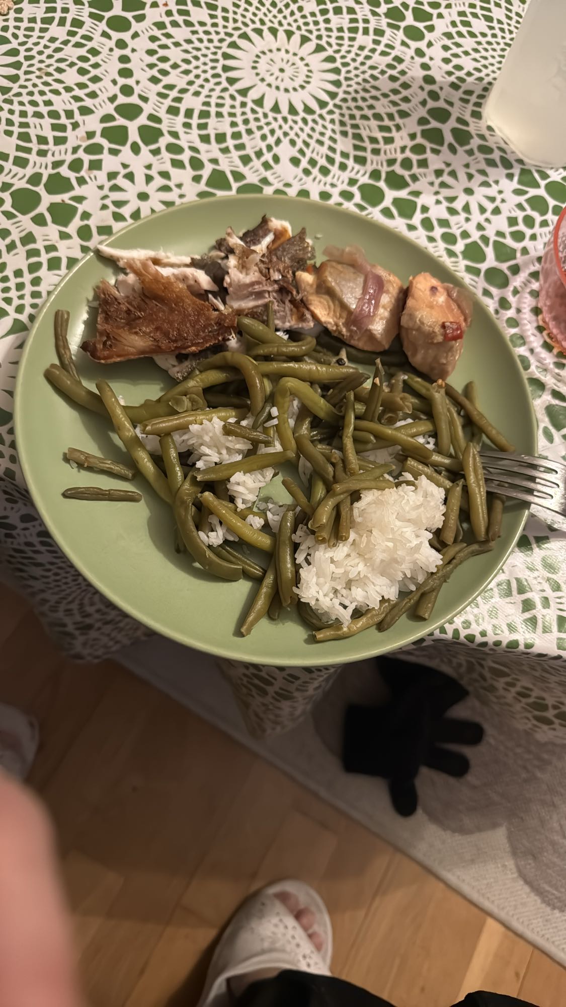 Kyckling med ris och bönor