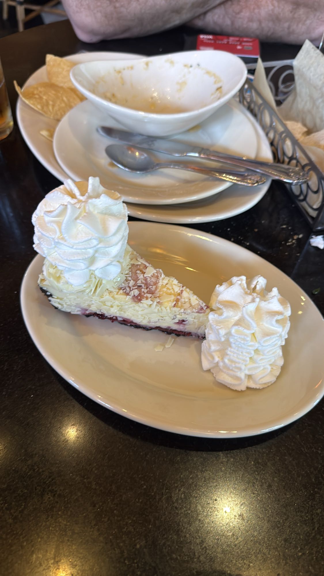 White chocolate cheesecake