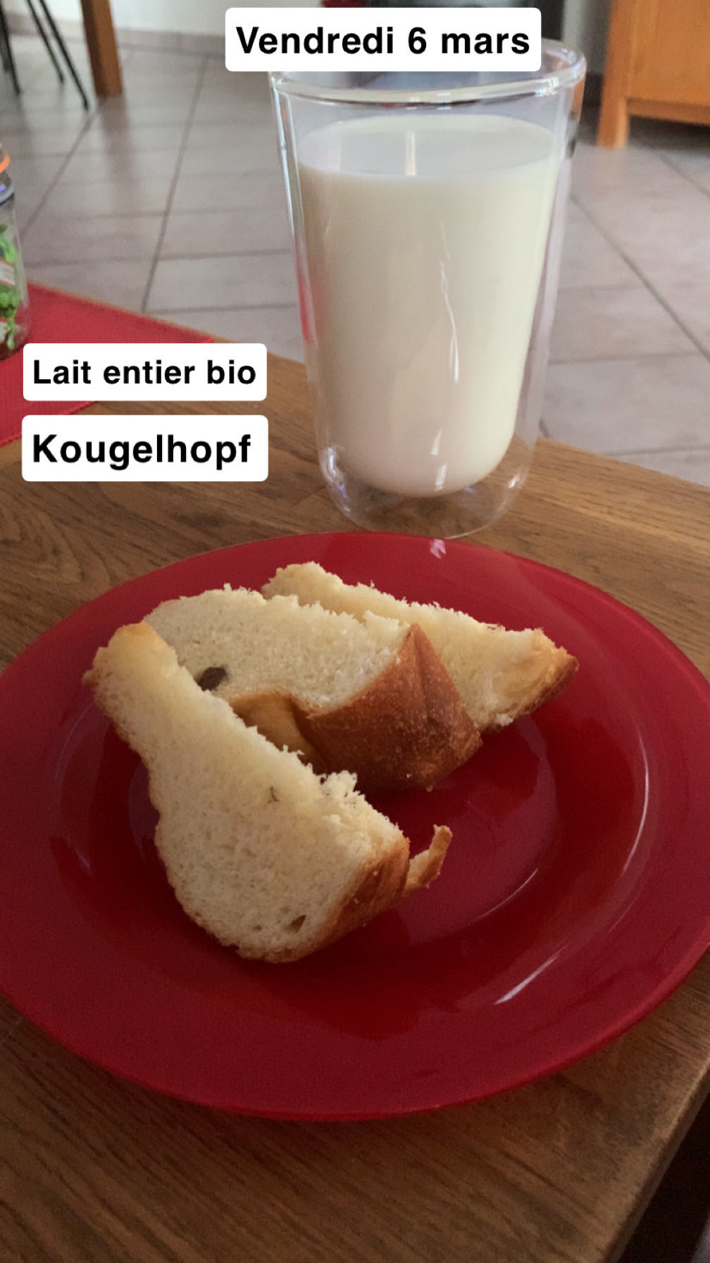 Kougelhopf et lait entier