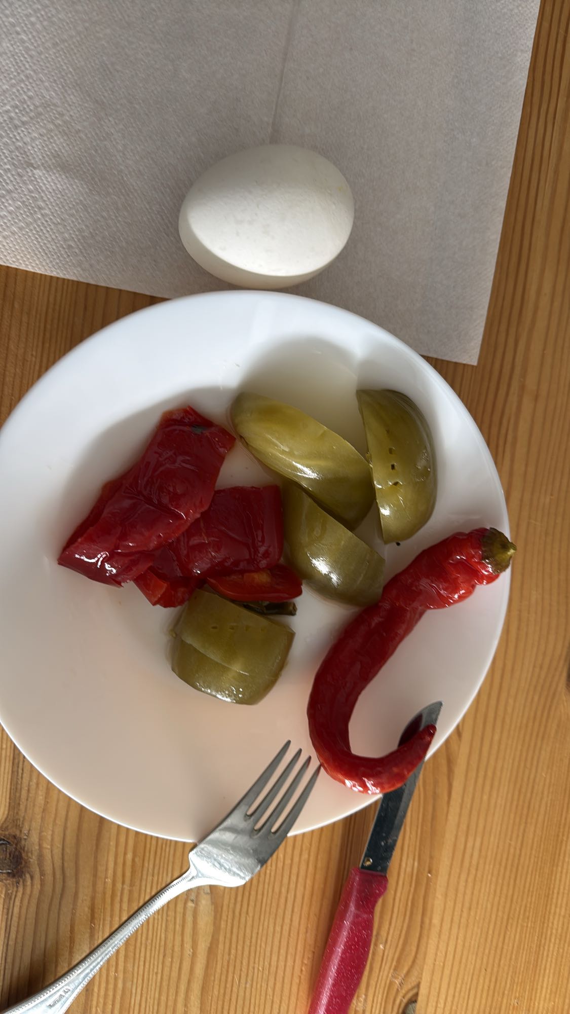 Yumurta ve Biber Tabağı